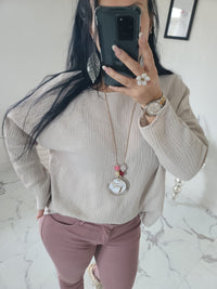 Top+Collier IMANI beige