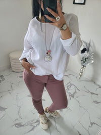 Pantalon CLEO vieux rose