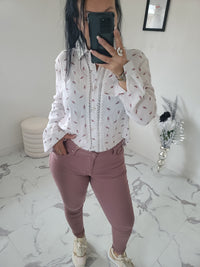 Pantalon CLEO vieux rose