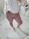 Pantalon CLEO vieux rose