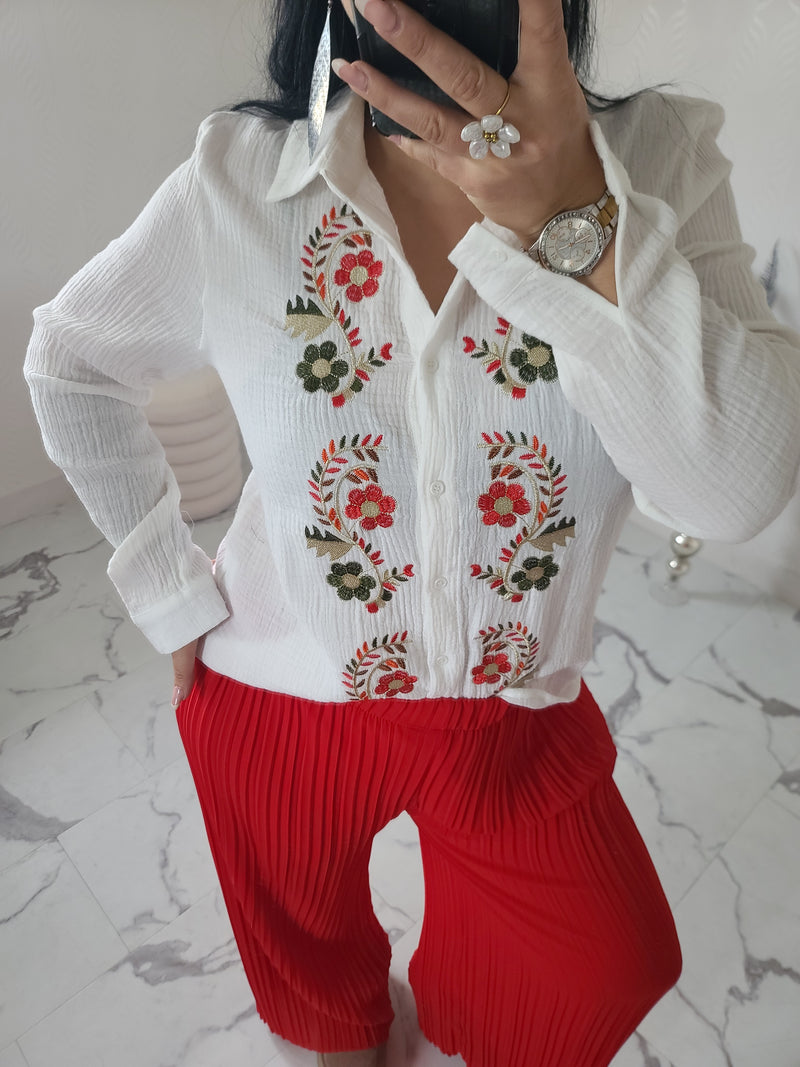 Chemise broderie CLARA