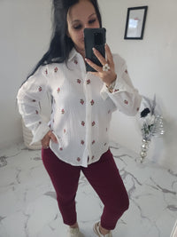 Chemise broderie ELZA