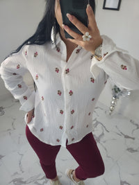 Chemise broderie ELZA