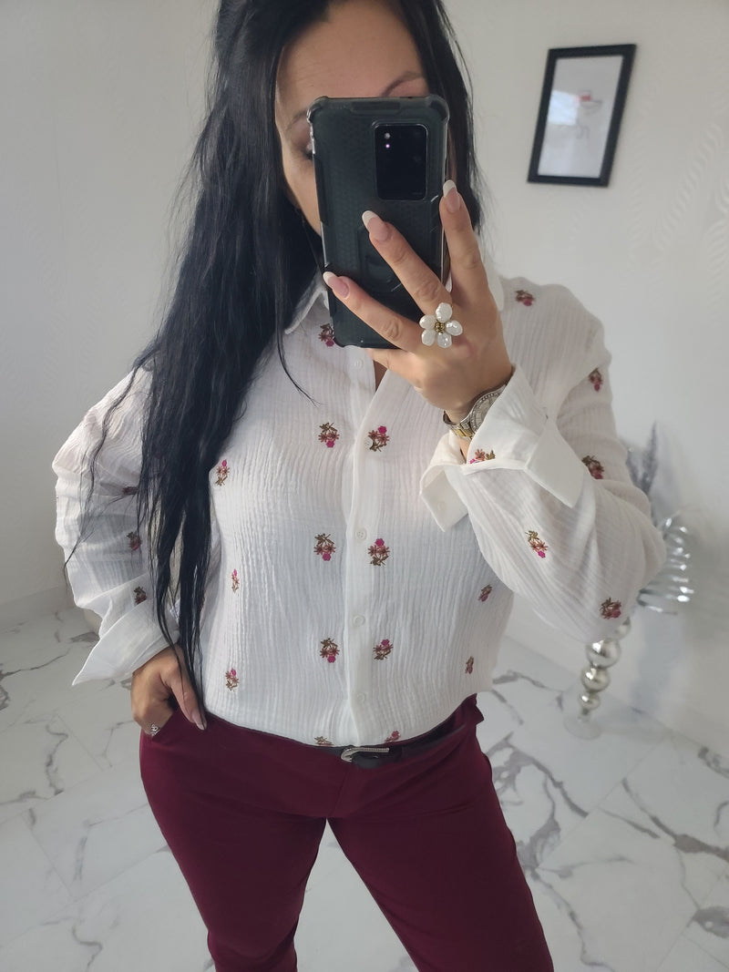 Chemise broderie ELZA