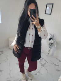 Chemise broderie ELZA