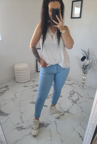 Pantalon CLEO bleu ciel