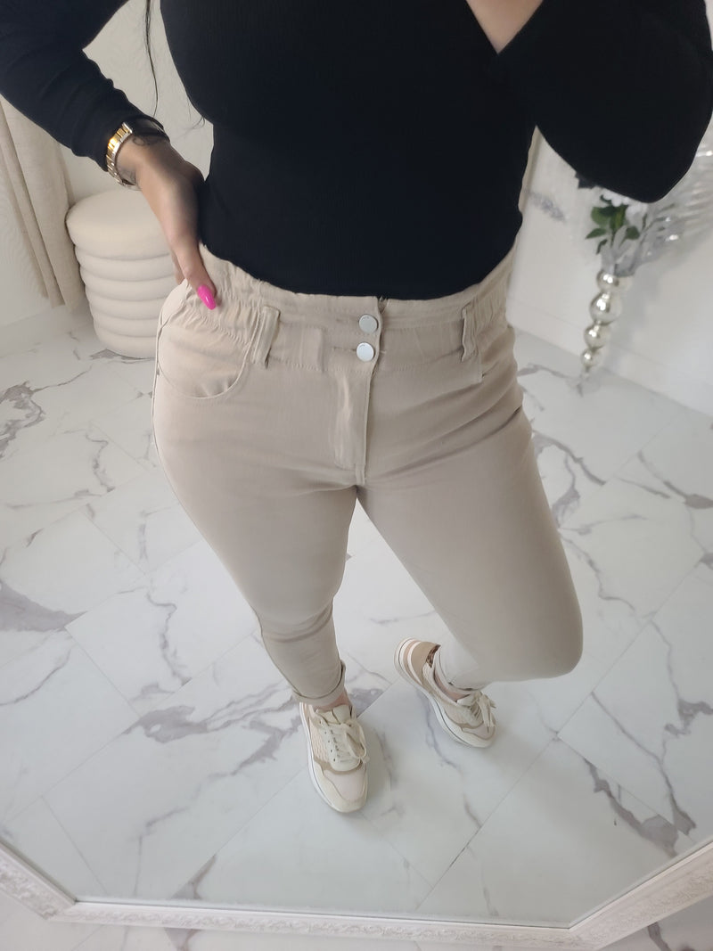 Jean MOM beige