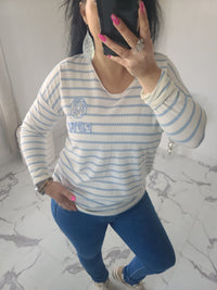 T-shirt ROSA bleu ciel