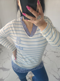 T-shirt ROSA bleu ciel