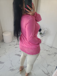 Rouleau dentelle LOAN fuchsia