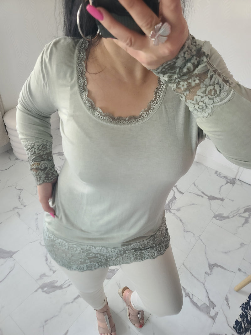 Rouleau dentelle LOAN kaki