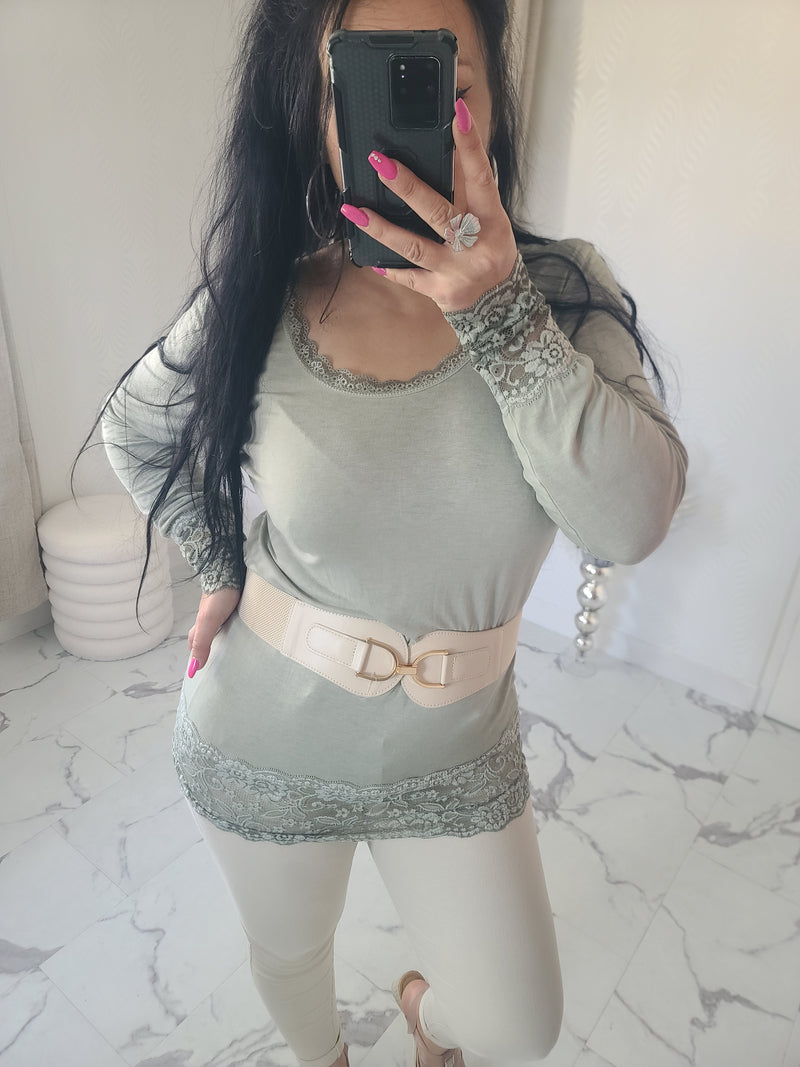 Rouleau dentelle LOAN kaki