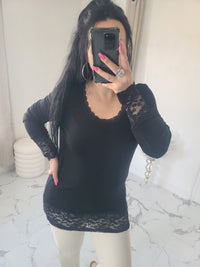 Rouleau dentelle LOAN noir