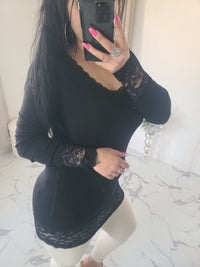 Rouleau dentelle LOAN noir