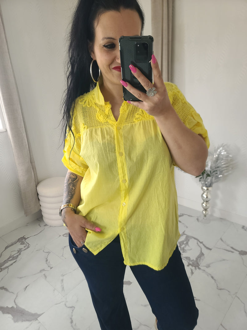 Chemise ELYA jaune