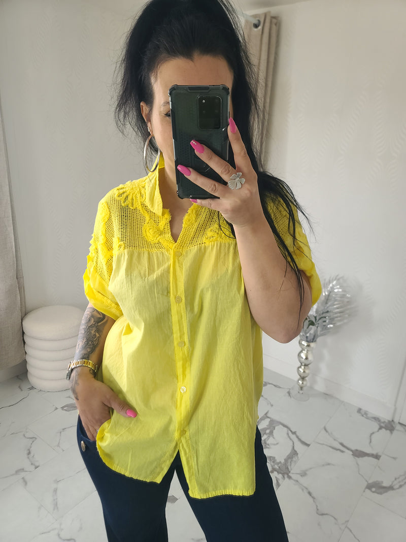 Chemise ELYA jaune