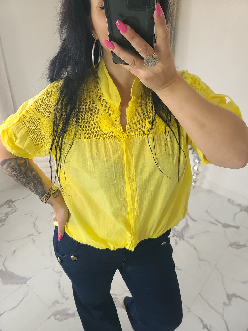 Chemise ELYA jaune