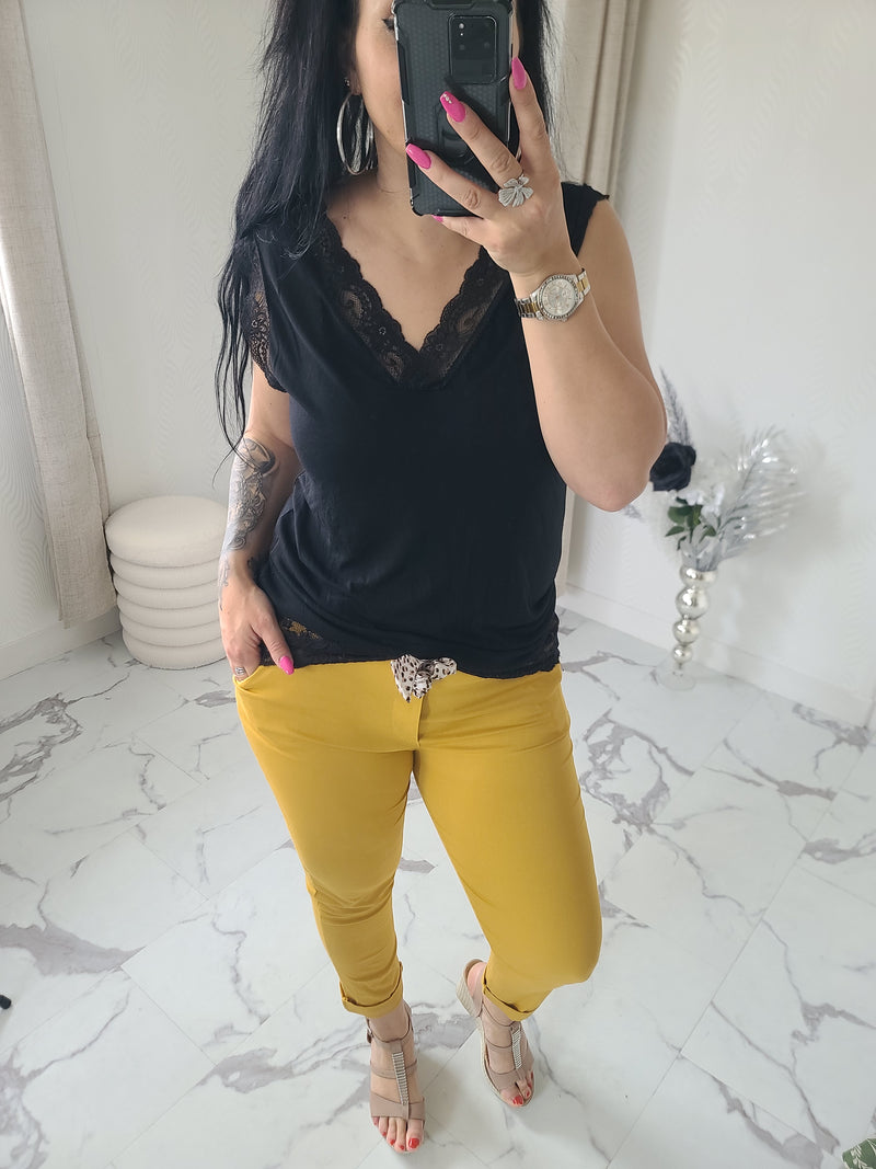 Pantalon CHRISY moutarde