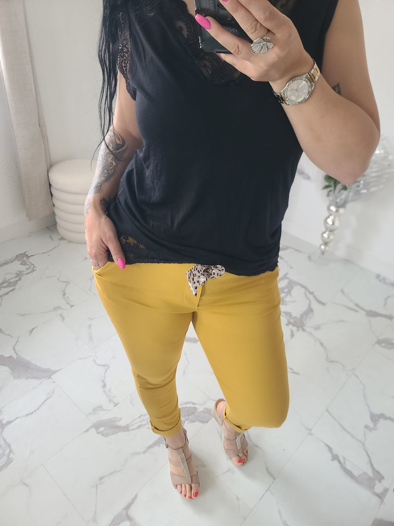 Pantalon CHRISY moutarde