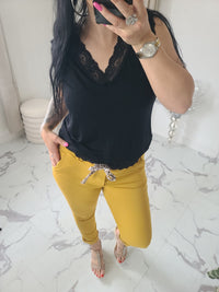 Pantalon CHRISY moutarde