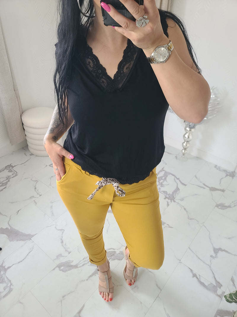Pantalon CHRISY moutarde