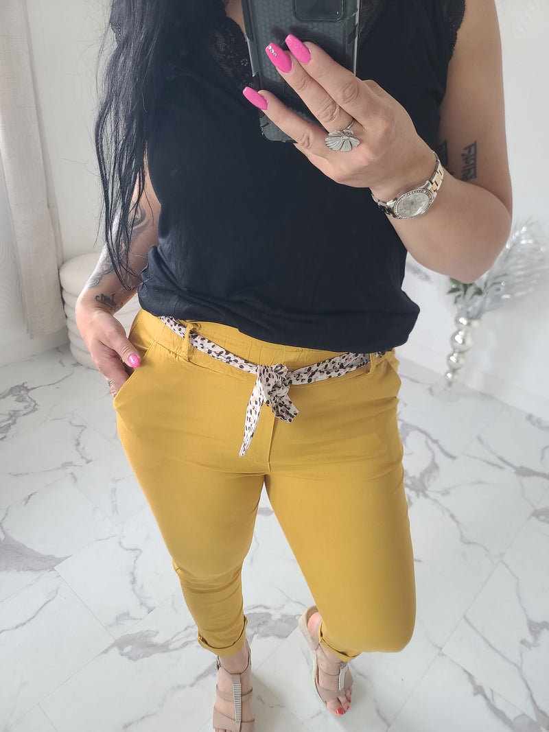 Pantalon CHRISY moutarde