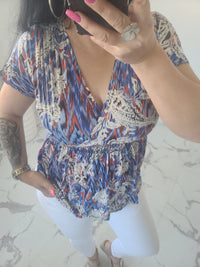 Top taille magique KAÏS bleu