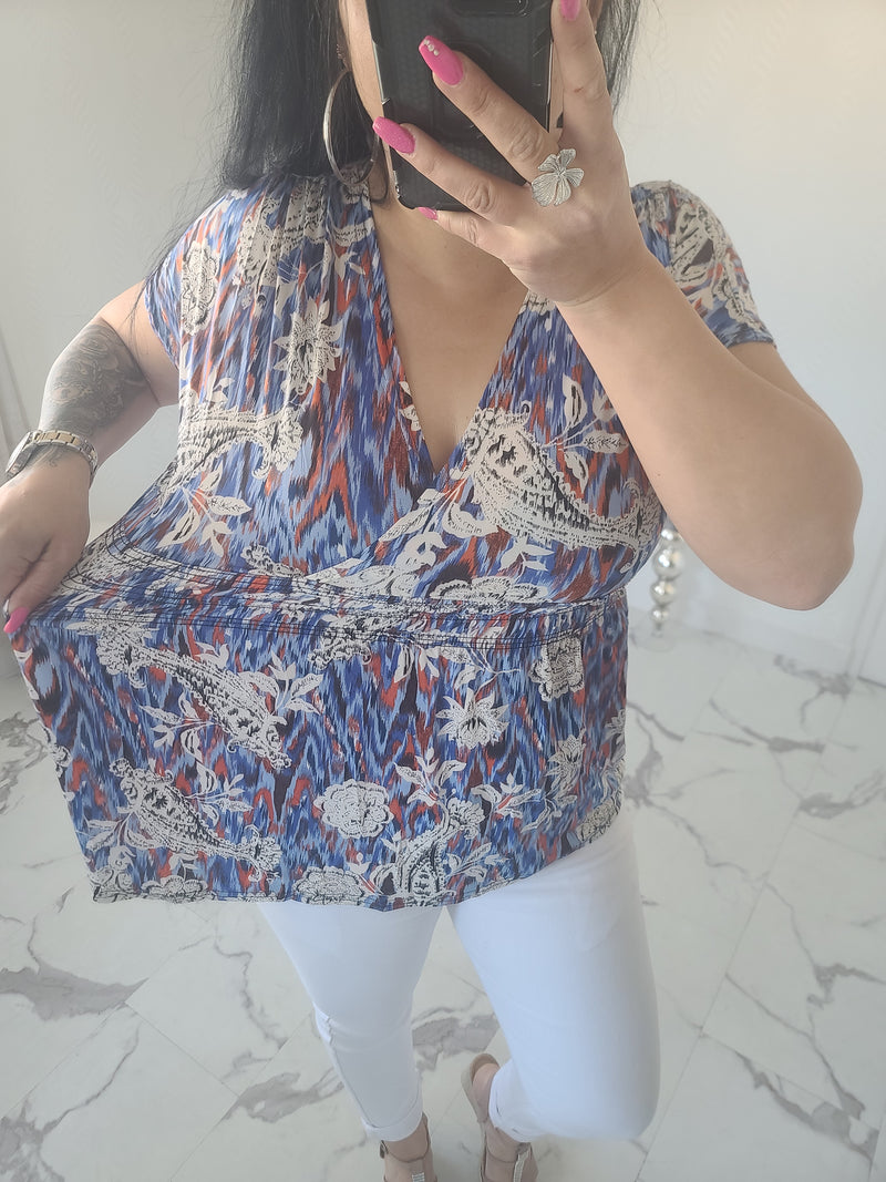 Top taille magique KAÏS bleu