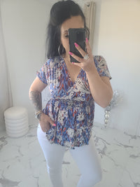 Top taille magique KAÏS bleu