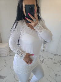 Rouleau dentelle LOAN blanc