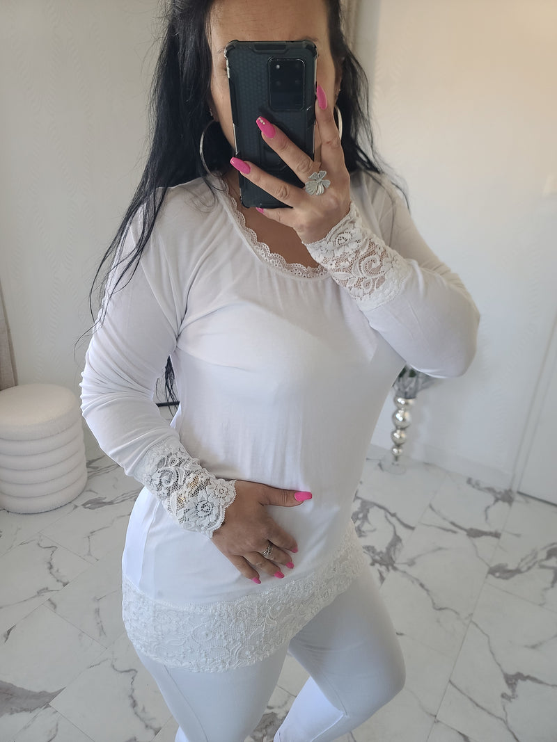 Rouleau dentelle LOAN blanc