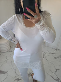 Rouleau dentelle LOAN blanc