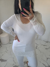 Rouleau dentelle LOAN blanc