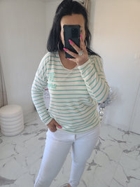 T-shirt ROSA vert d'eau