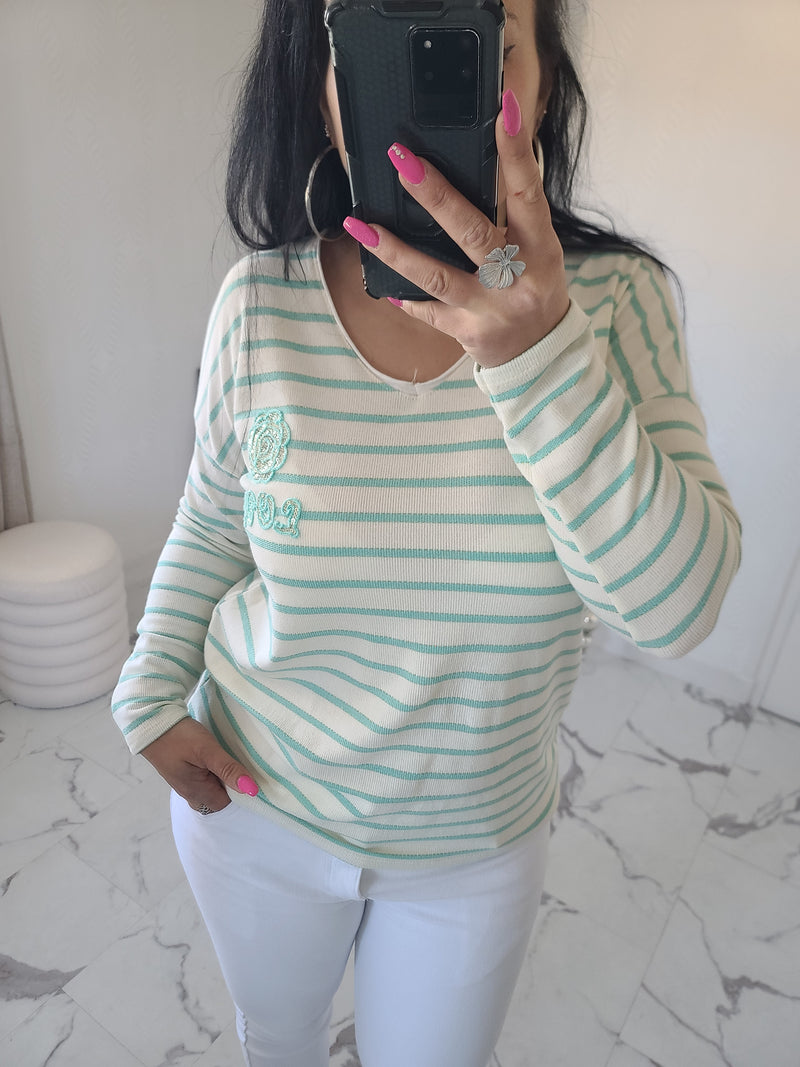 T-shirt ROSA vert d'eau