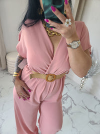 Combinaison Tess rose