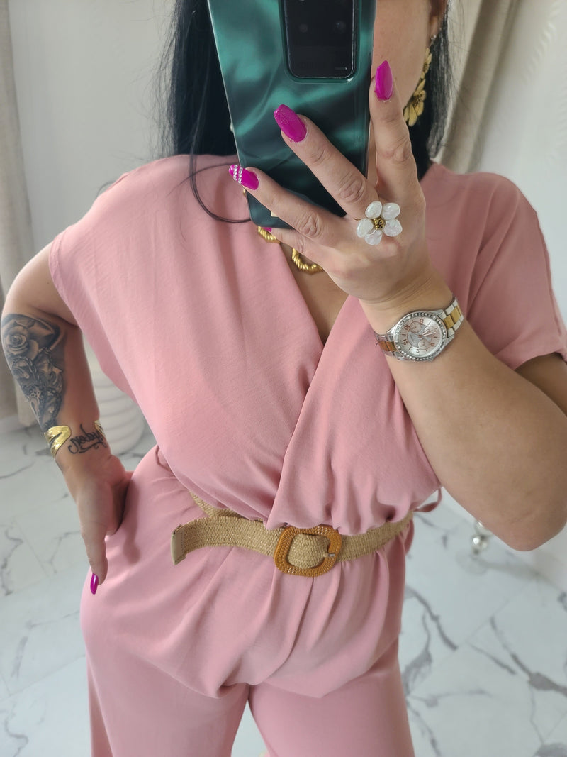 Combinaison Tess rose