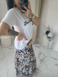 T-shirt MADEMOISELLE noir