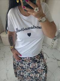 T-shirt MADEMOISELLE noir