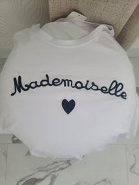 T-shirt MADEMOISELLE noir