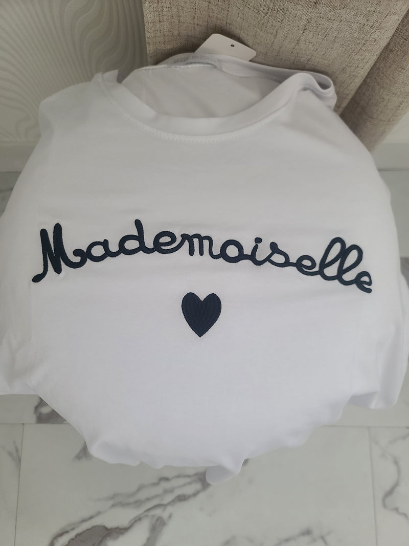 T-shirt MADEMOISELLE noir