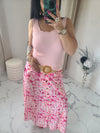 Jupe longue ESMEE rose