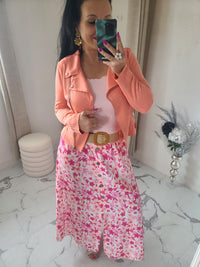 Jupe longue ESMEE rose