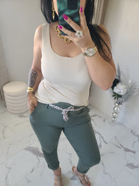 Pantalon CHRISY kaki