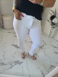 Jeans slim SANDRO blanc