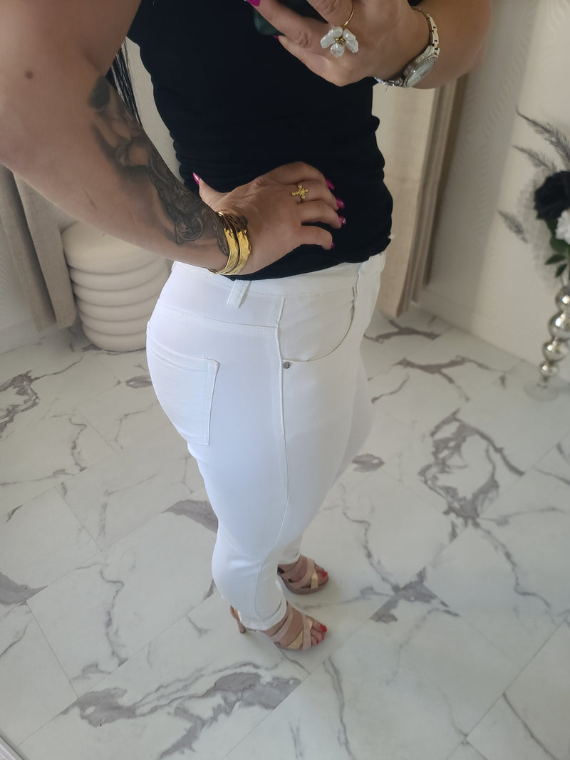 Jeans slim SANDRO blanc