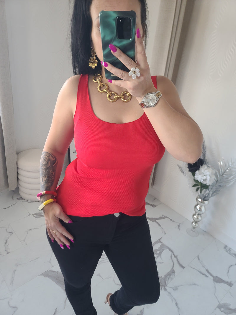 Débardeur Laura rouge