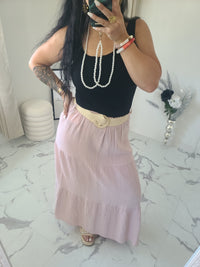 Jupe longue MAÏWENN rose