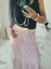 Jupe longue MAÏWENN rose