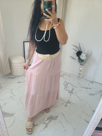 Jupe longue MAÏWENN rose